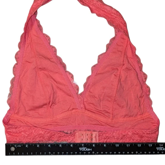 🍂 3/$15 - *NWT* Coral Lace Halter Bralette, Size L - Picture 9 of 9